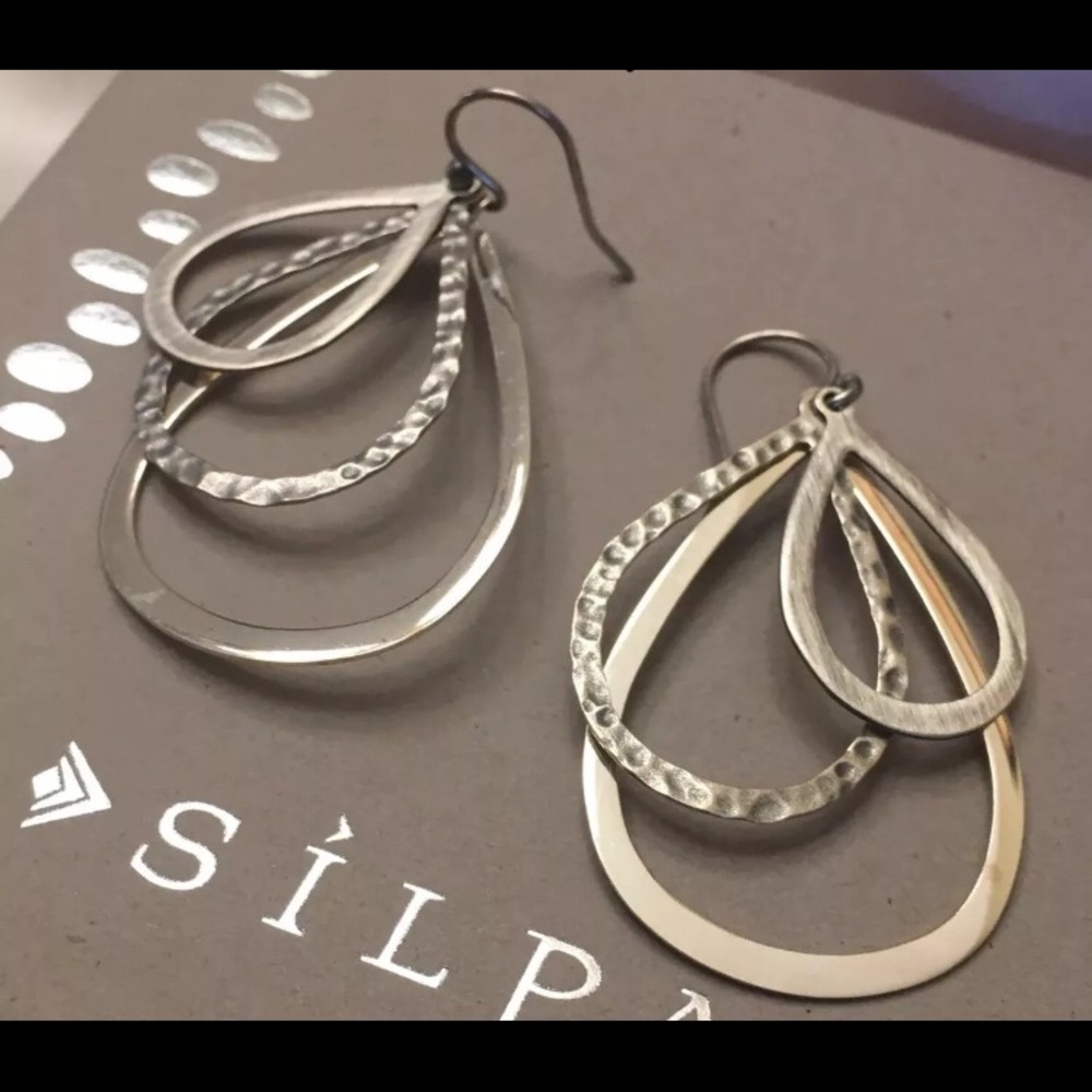 🎄🎁 SILPADA STERLING SILVER DROP EARRINGS W1576 ✦